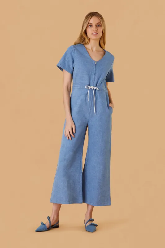 Farrah Jumpsuit, Denim sold by Olivia by Livro