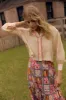 Eloise Skirt, Harvest Grid sold by Olivia by Livro