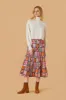 Eloise Skirt, Harvest Grid sold by Olivia by Livro