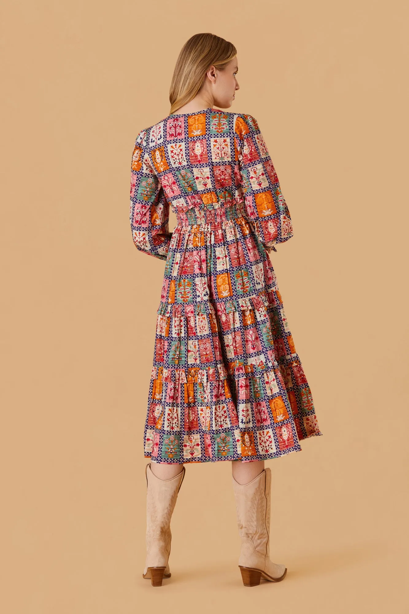 Sloan Dress, Harvest Grid sold by Olivia by Livro product image thumbnail 3