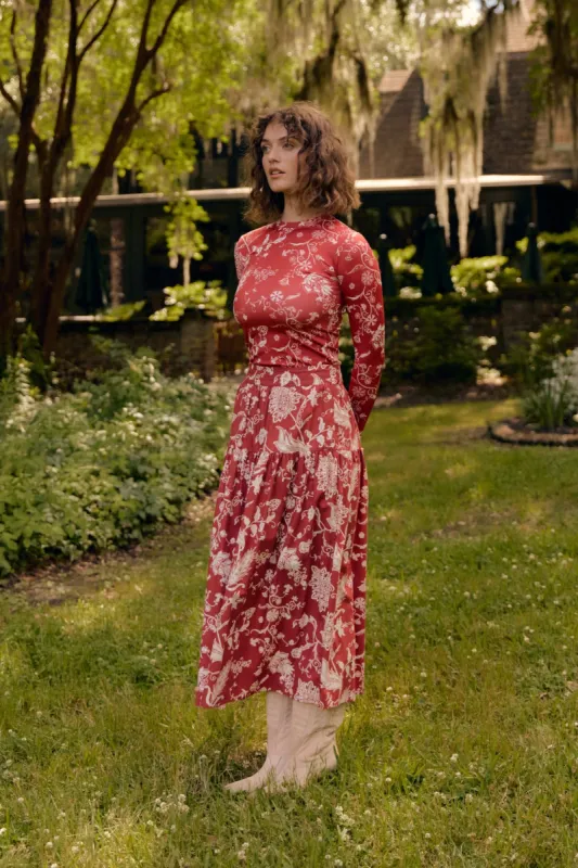 Quinn Skirt, Rust sold by Olivia by Livro