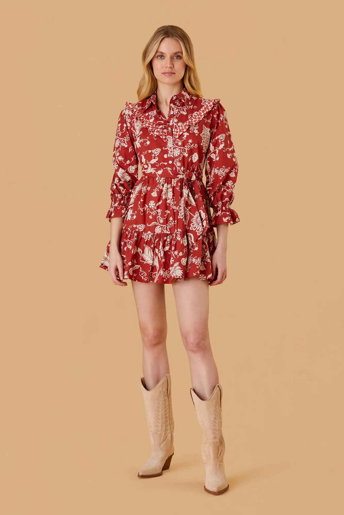 Dale Dress, Rust sold by Olivia by Livro product image thumbnail 3