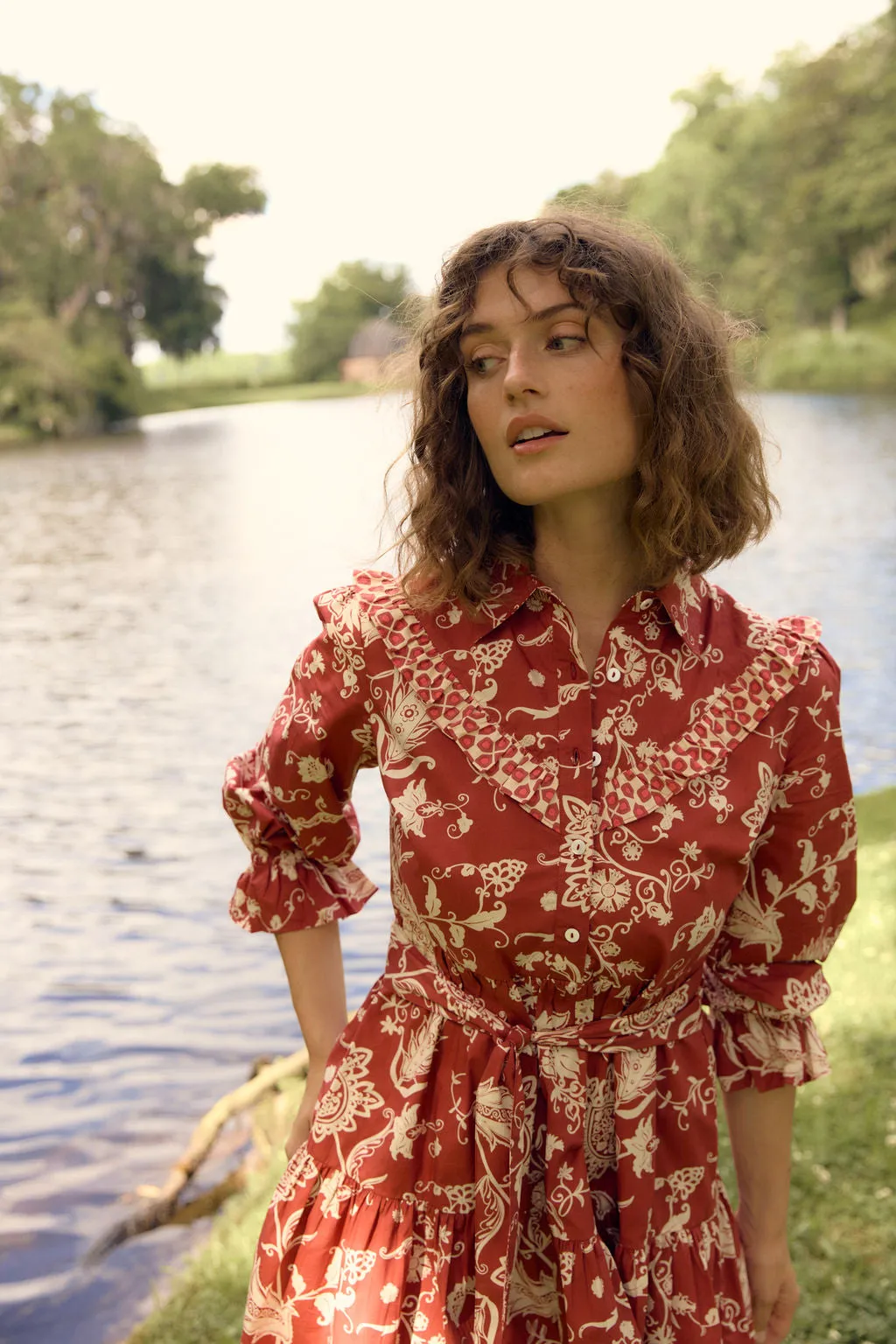 Dale Dress, Rust sold by Olivia by Livro product image thumbnail 2