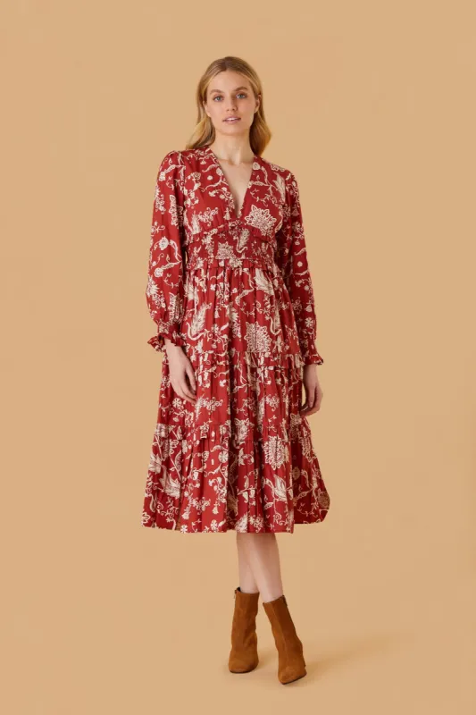 Sloan Dress, Rust sold by Olivia by Livro
