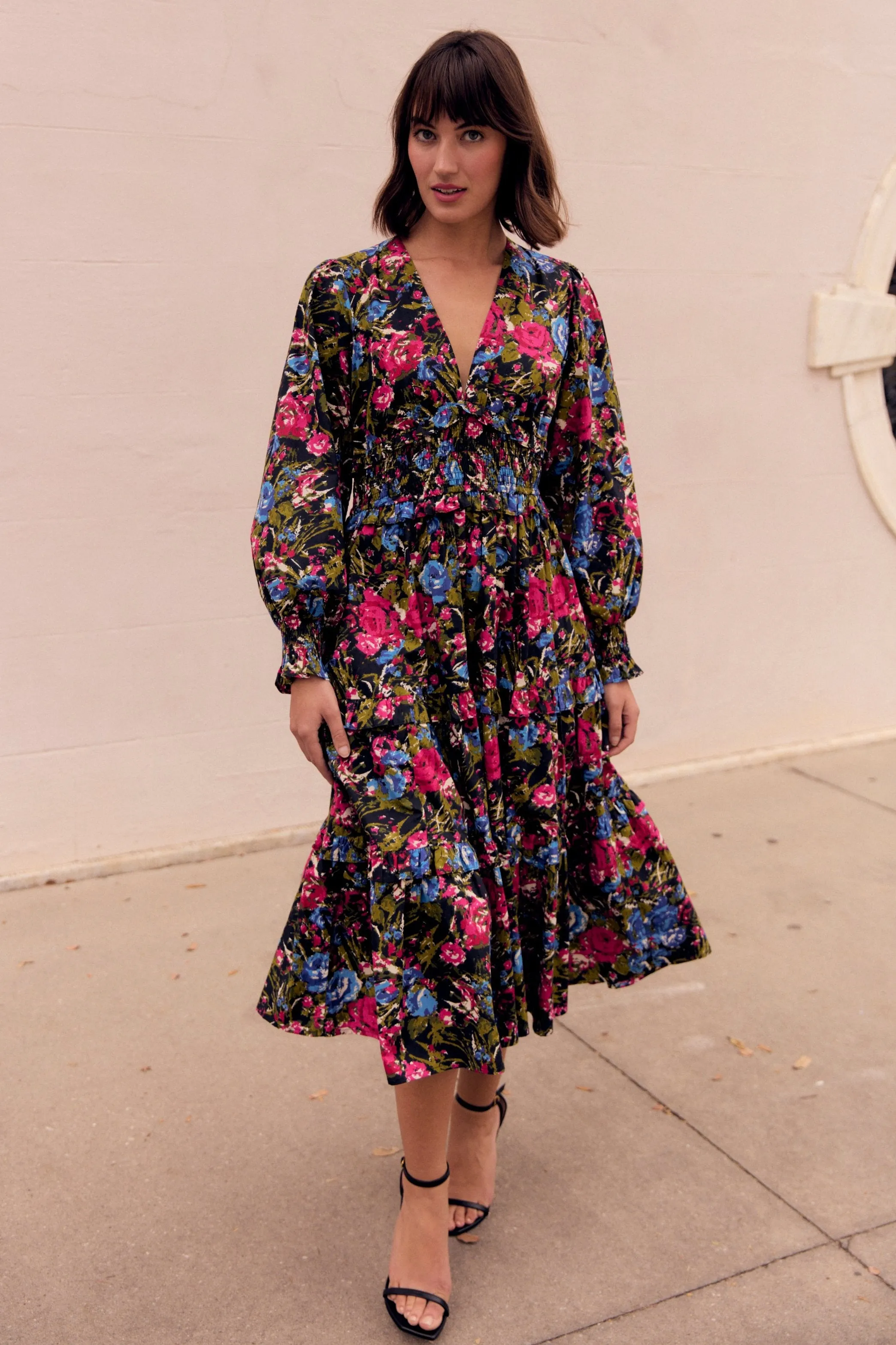 Sloan Dress, Festive Floral sold by Olivia by Livro product image thumbnail 2