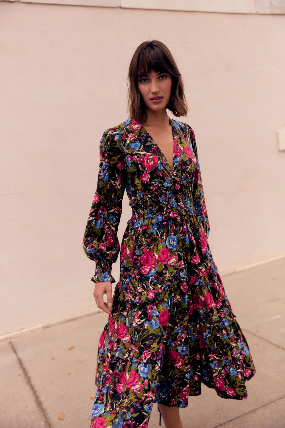 Sloan Dress, Festive Floral sold by Olivia by Livro product image thumbnail 3