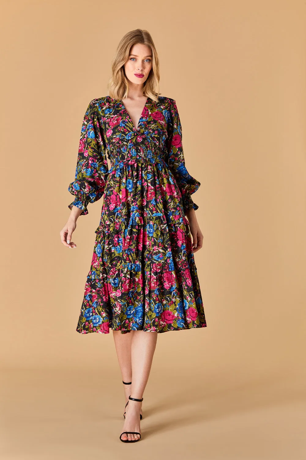 Sloan Dress, Festive Floral sold by Olivia by Livro product image thumbnail 5