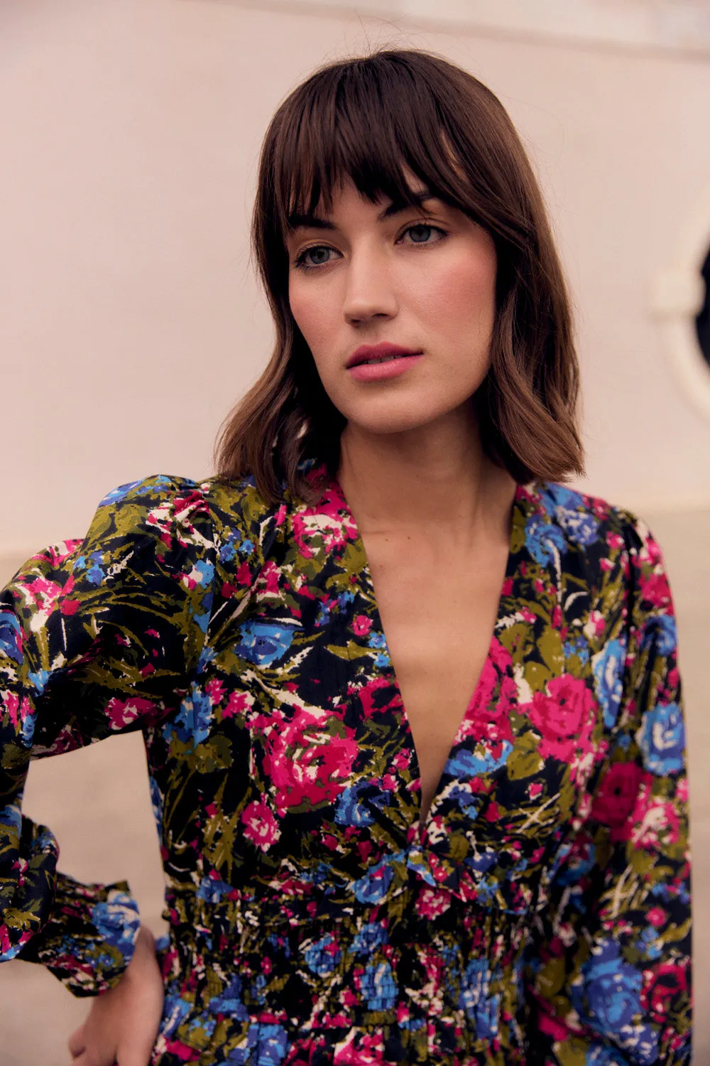 Sloan Dress, Festive Floral sold by Olivia by Livro product image thumbnail 4