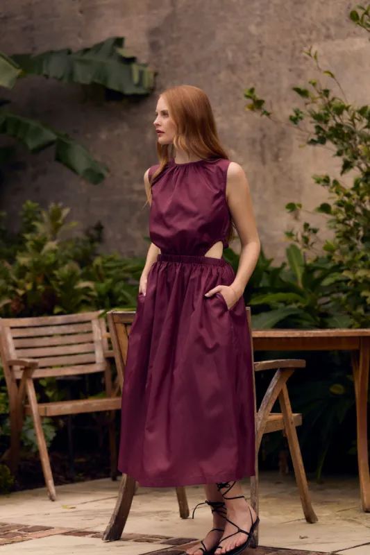 Betsy Dress, Boysenberry sold by Olivia by Livro