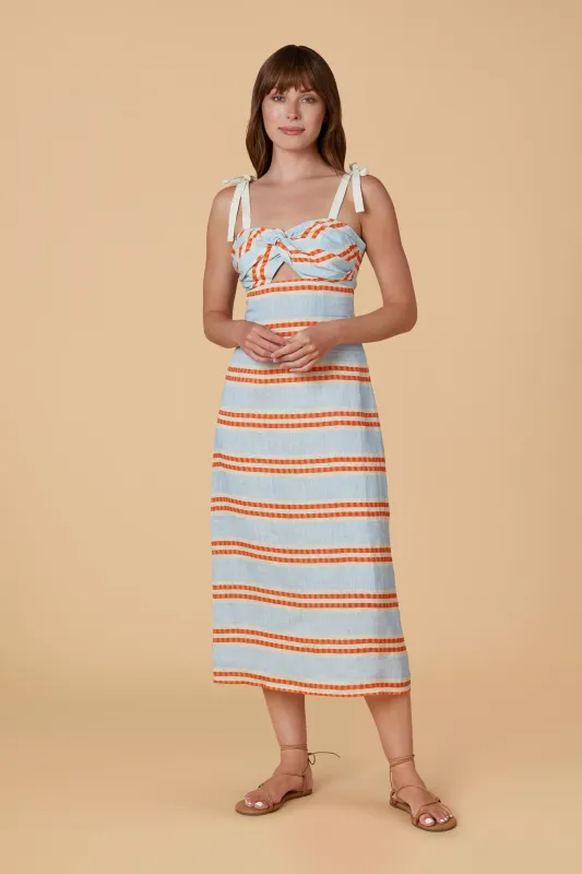 Vera Dress, Capri Stripe made by Olivia by Livro