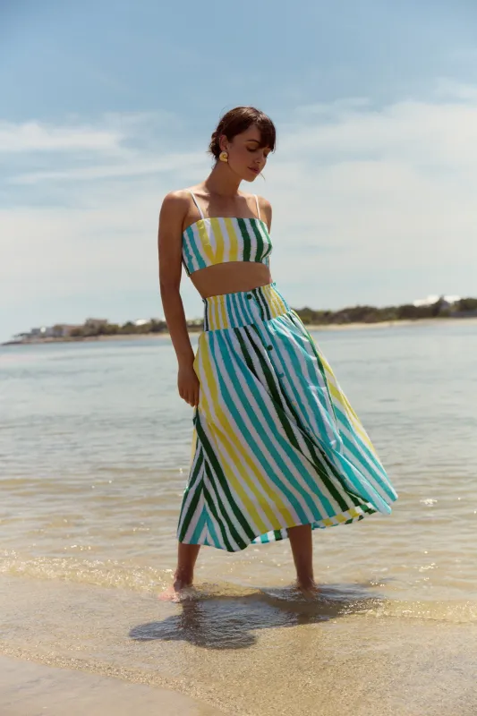 Georgia Skirt, Sorrento Stripe sold by Olivia by Livro