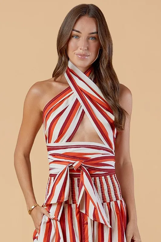 Scarf Top, Cabana Stripes sold by Olivia by Livro