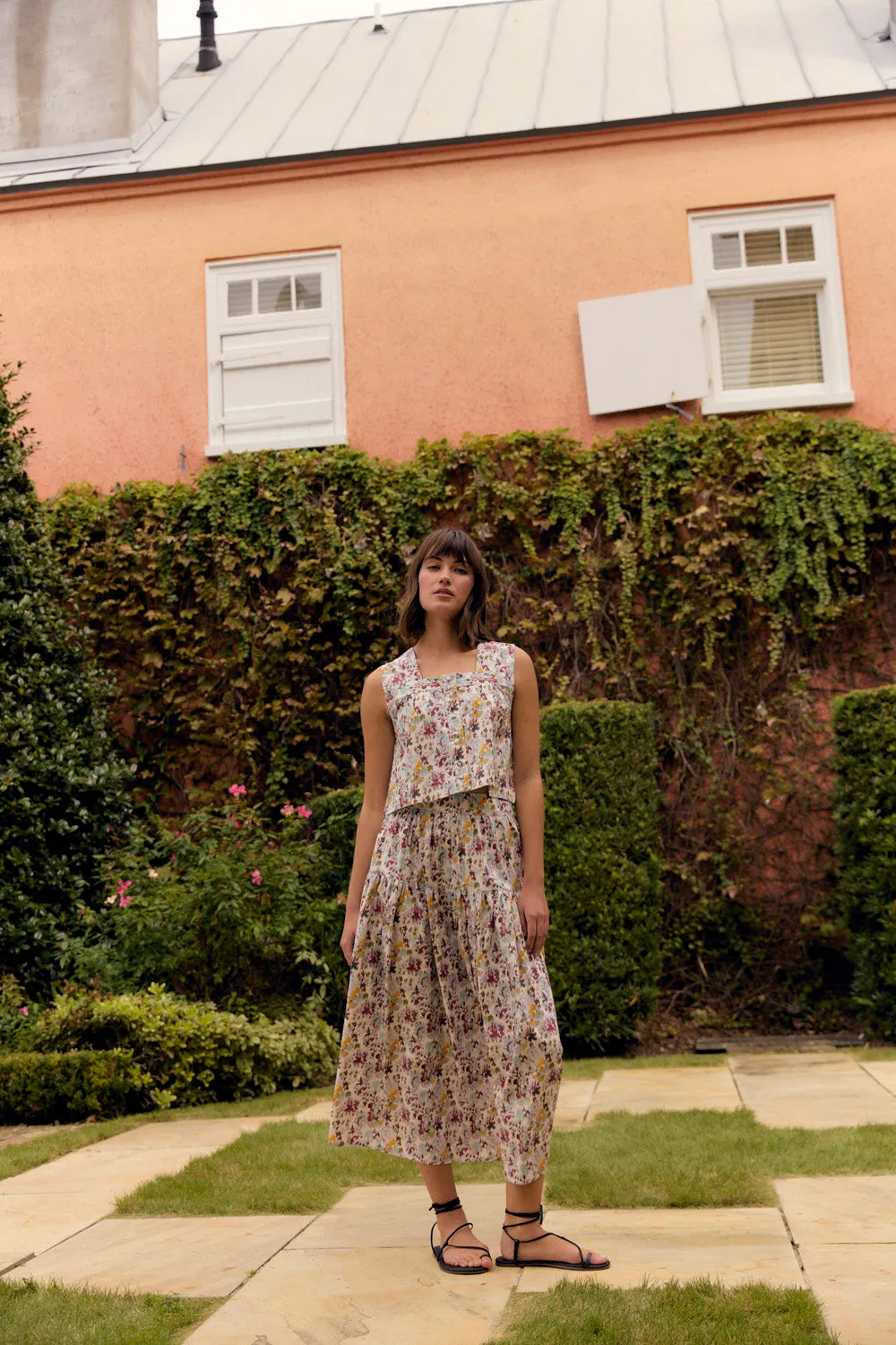 Quinn Skirt, Aqueous Petals sold by Olivia by Livro