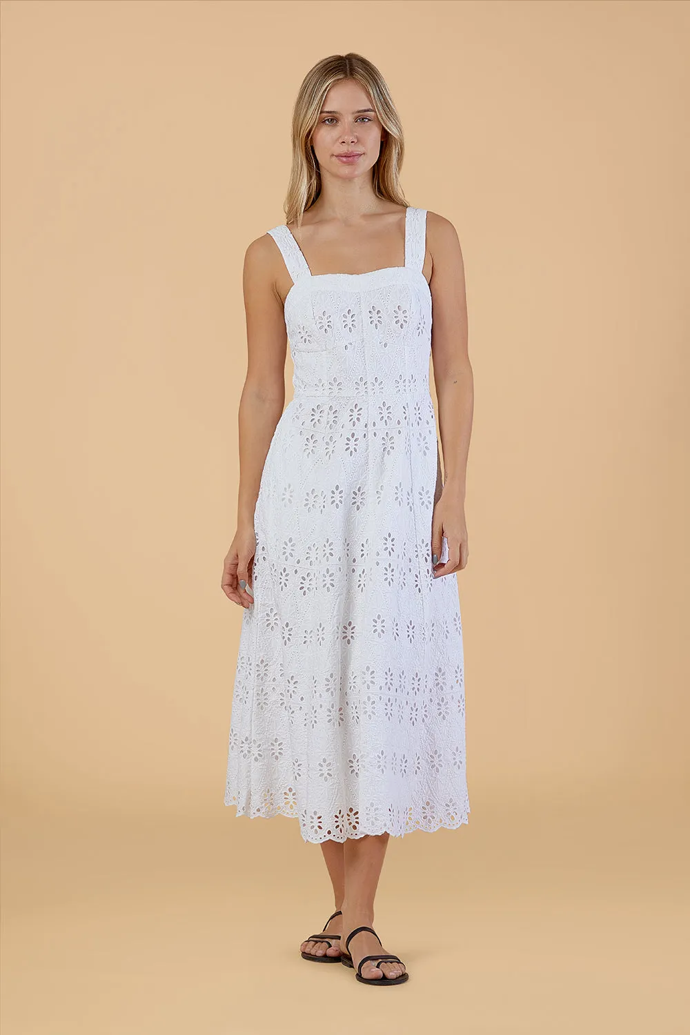 Alice Dress, White Eyelet sold by Olivia by Livro