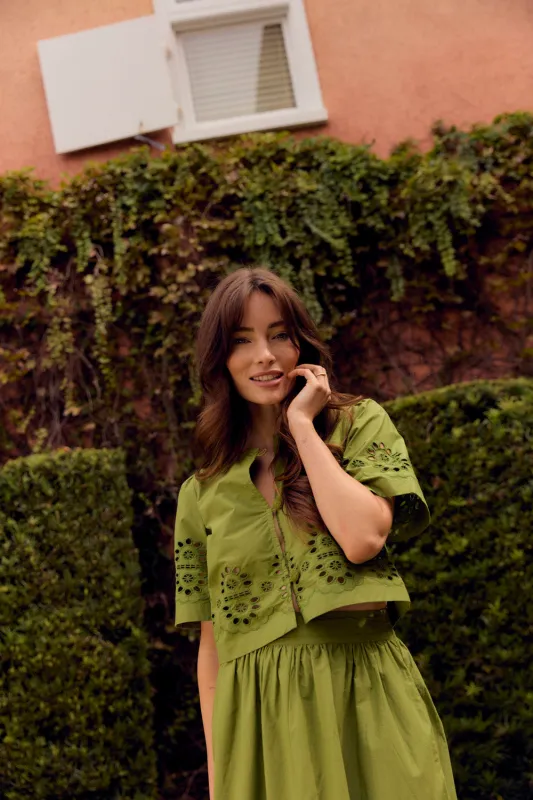 Heidi Top, Moss sold by Olivia by Livro