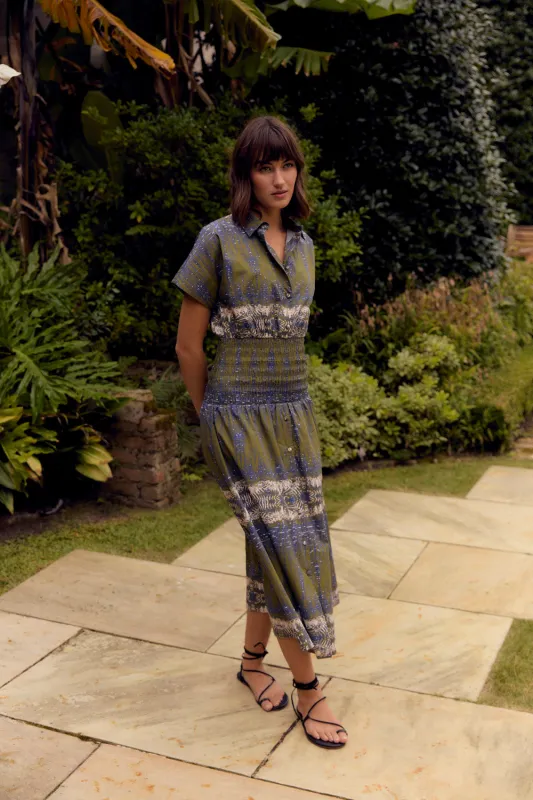 Margo Dress, Wild Palms sold by Olivia by Livro