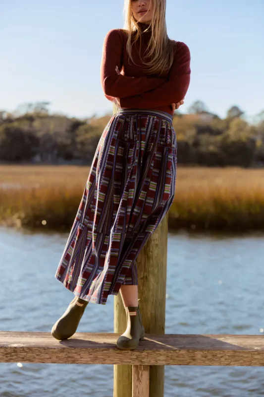 Gabby Skirt, Basketweave sold by Olivia by Livro