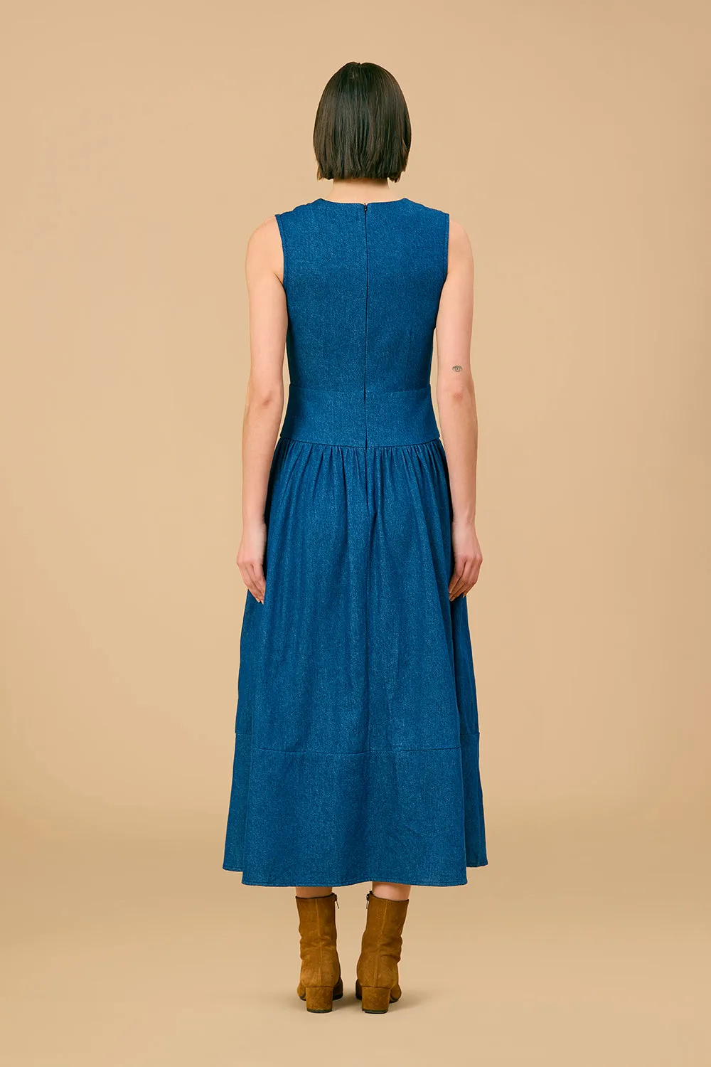 Asha Dress, Denim sold by Olivia by Livro product image thumbnail 5