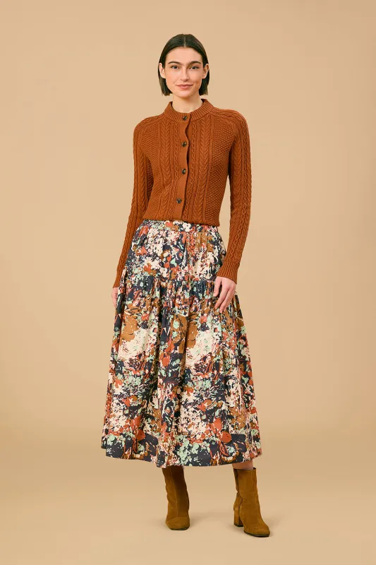 Quinn Skirt, Black Bramble sold by Olivia by Livro