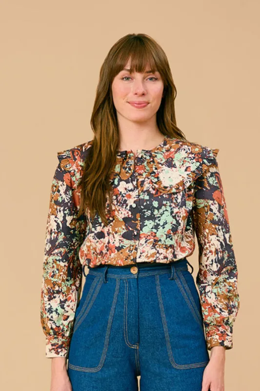 Liz Shirt, Black Bramble sold by Olivia by Livro