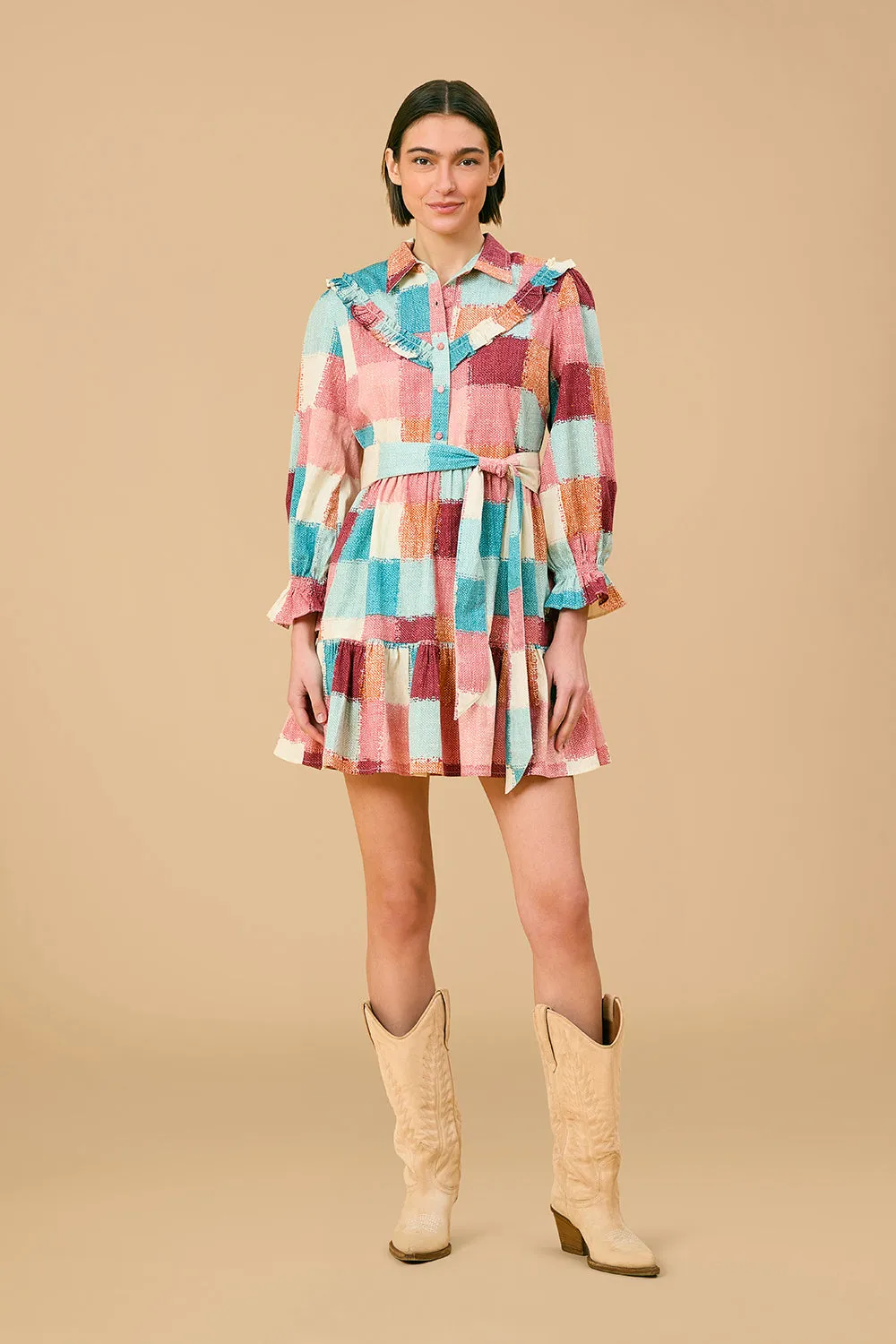 Dale Dress, Cottage Quilt sold by Olivia by Livro
