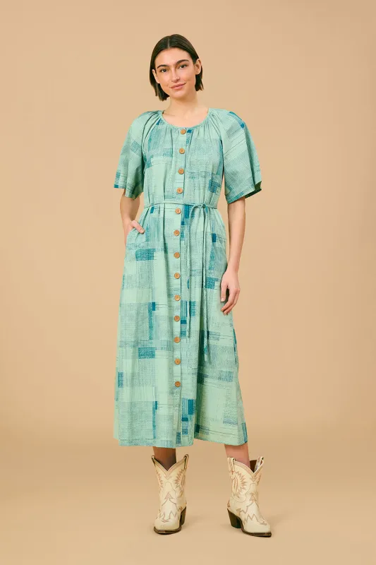 Faye Dress, Blue Print sold by Olivia by Livro