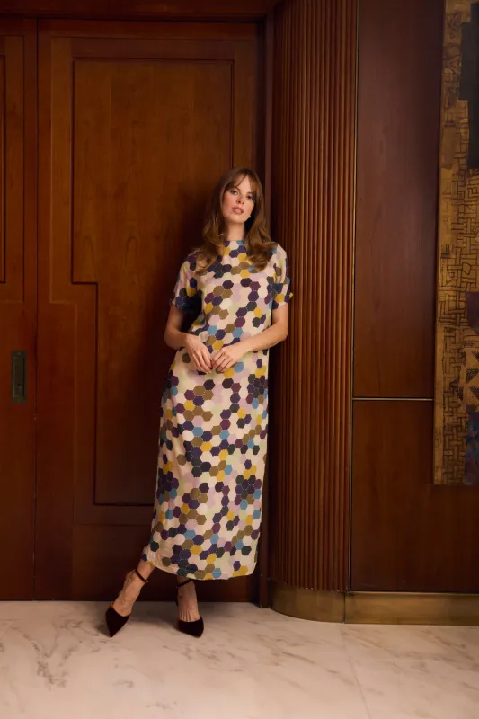 Gwenyth Dress, Vintage Mosaic sold by Olivia by Livro