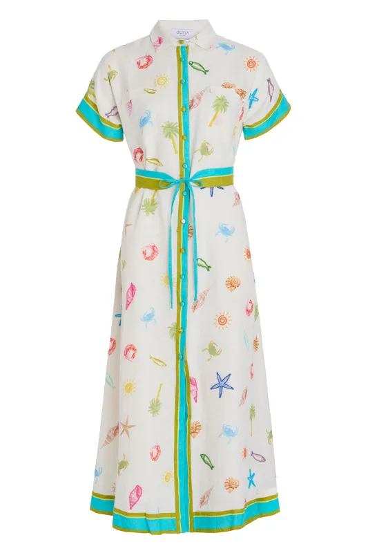 Daphne Dress, Oceano made by Olivia by Livro