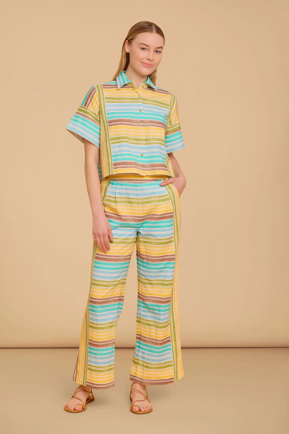 Kyle Shirt, Laurel Stripe sold by Olivia by Livro product image thumbnail 2