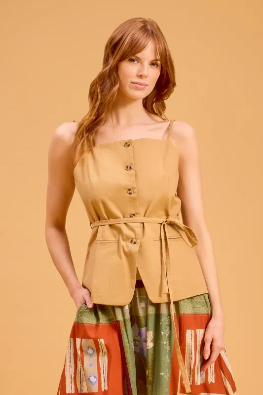 Meredith Vest, Tan made by Olivia by Livro