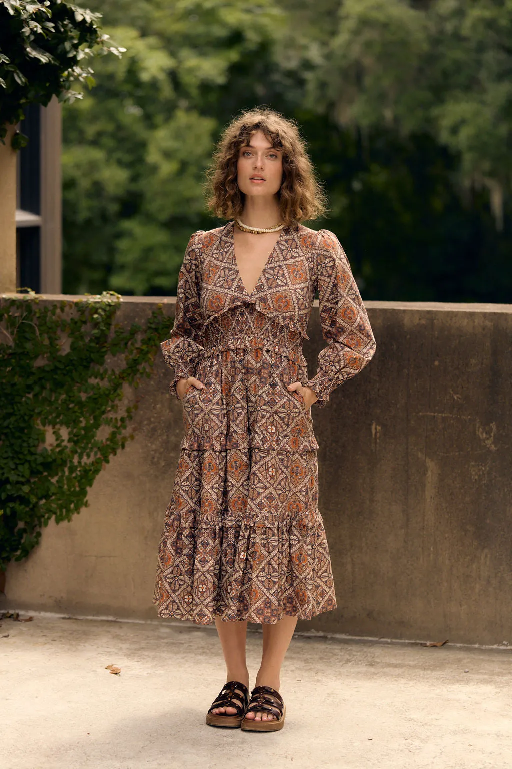 Sloan Dress, Chai Medallion sold by Olivia by Livro product image thumbnail 2