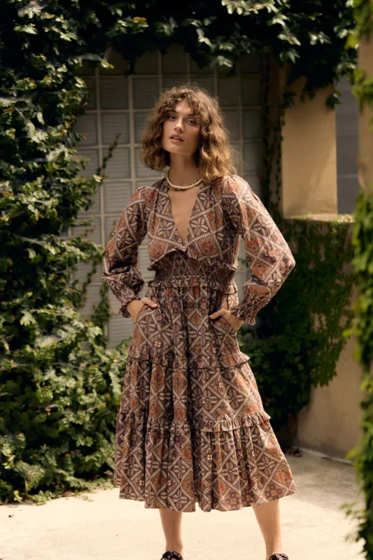 Sloan Dress, Chai Medallion sold by Olivia by Livro