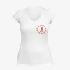 "Can I Bring My Dog?" - Black Woman Standing - Deep V-Neck Tee sold by Swaggles