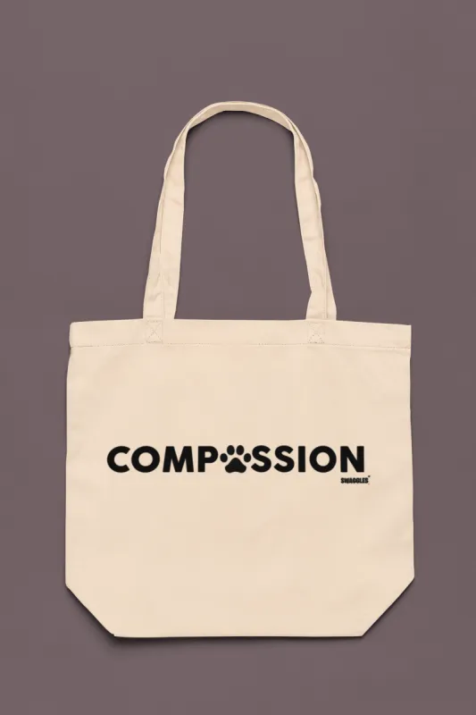 Compassion Organic Cotton Tote Bag sold by Swaggles