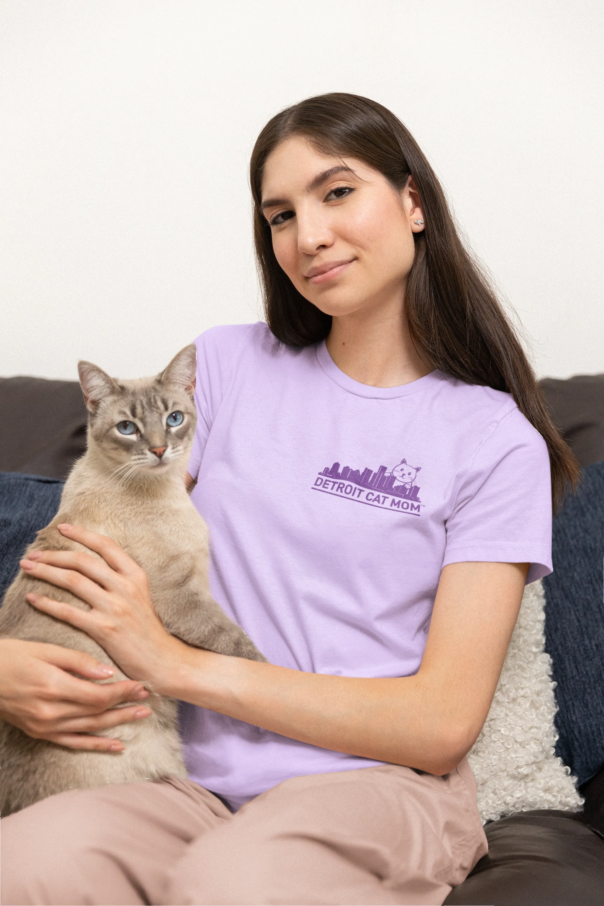 Detroit Skyline - Women's Crew Neck Tee sold by Swaggles