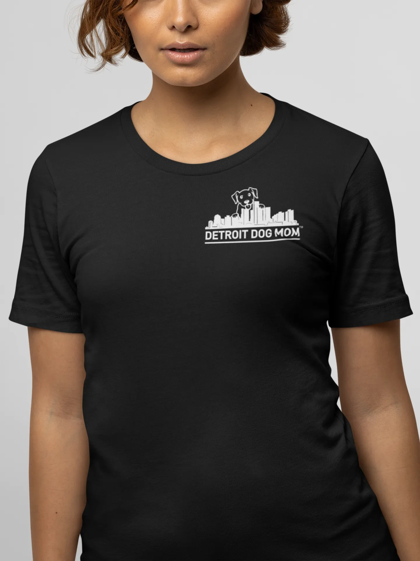 Detroit Skyline - Women's Crew Neck Tee sold by Swaggles product image thumbnail 3