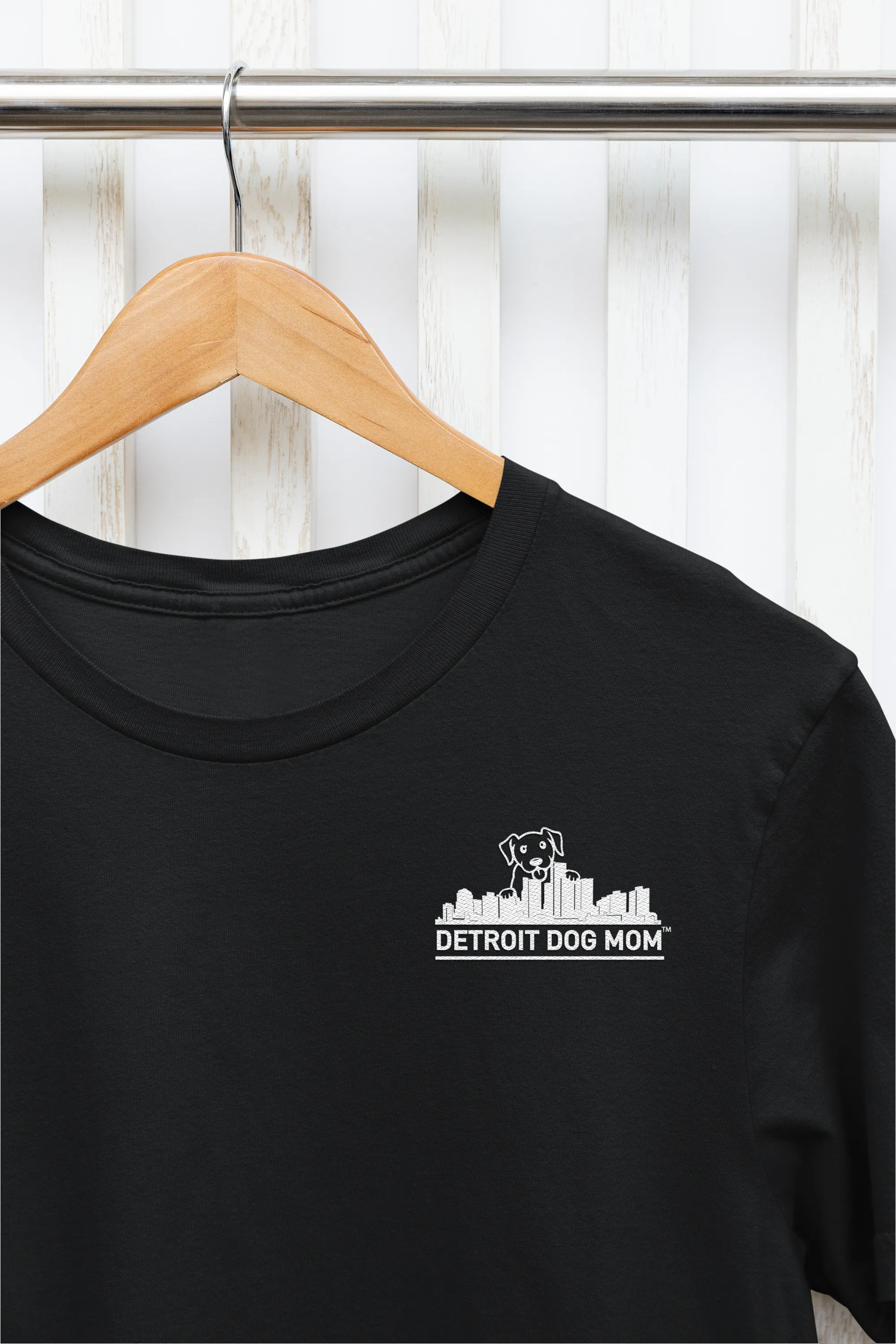 Detroit Skyline - Women's Crew Neck Tee sold by Swaggles product image thumbnail 2