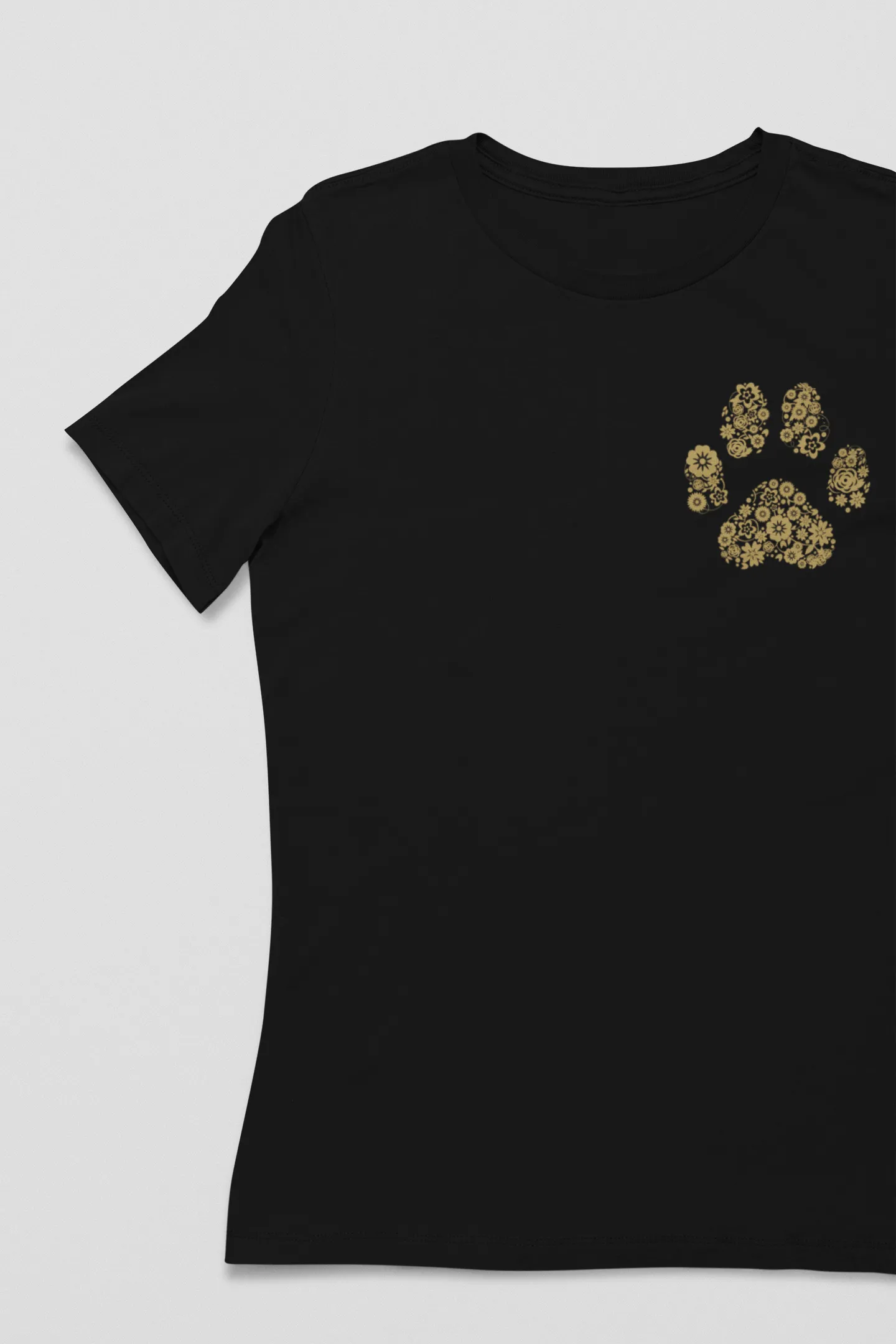 Flower Paw - Women's Crew Neck Tee sold by Swaggles product image thumbnail 3