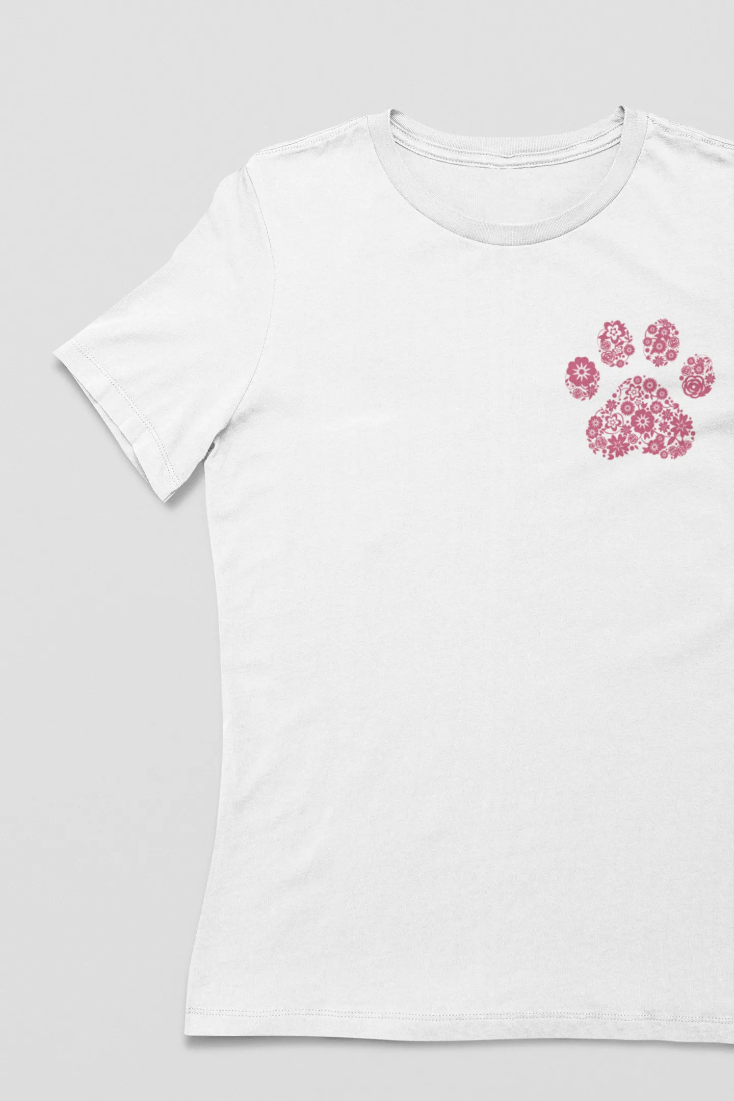 Flower Paw - Women's Crew Neck Tee sold by Swaggles product image thumbnail 4
