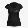 Detroit Skyline - Women's Deep V-Neck sold by Swaggles
