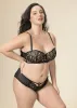 RORA Plus Sexy Black Underwired Lace Balconette Demi Bra sold by UCA Lingerie