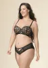 RORA Plus Sexy Black Underwired Lace Balconette Demi Bra sold by UCA Lingerie