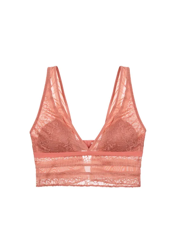 GRACE Lace Deep V Wireless Comfortable Bra sold by UCA Lingerie product image thumbnail 5