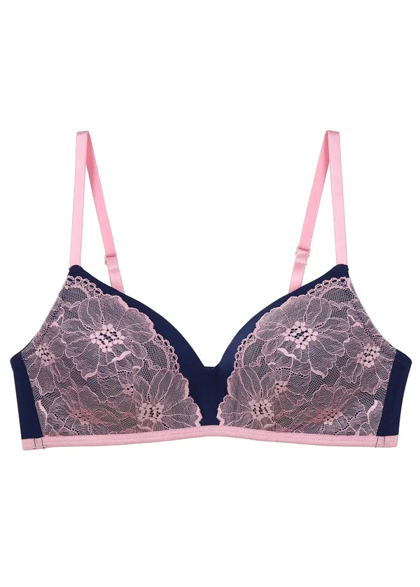 IRENE Plus Lace Wireless Molded Triangle Bralette Bra sold by UCA Lingerie product image thumbnail 5