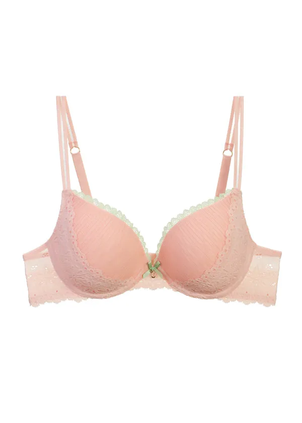 ANNIE Seductive Underwired Demi Pink Lace Bra sold by UCA Lingerie product image thumbnail 5