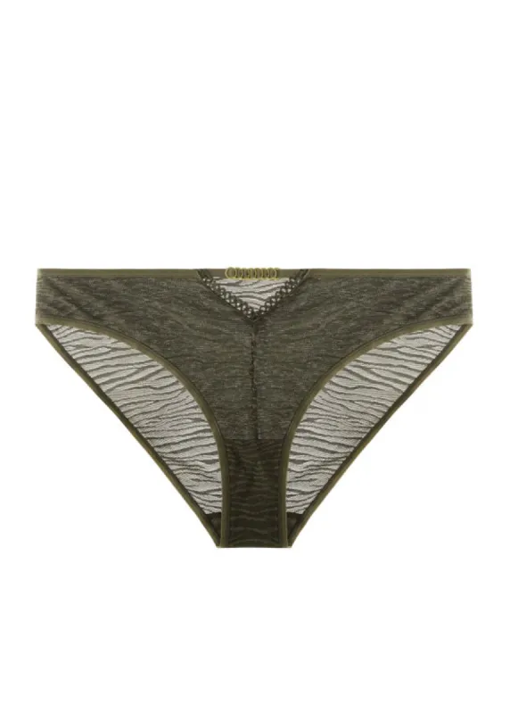 YOKO Plus Zebra Mesh Brief Panties sold by UCA Lingerie