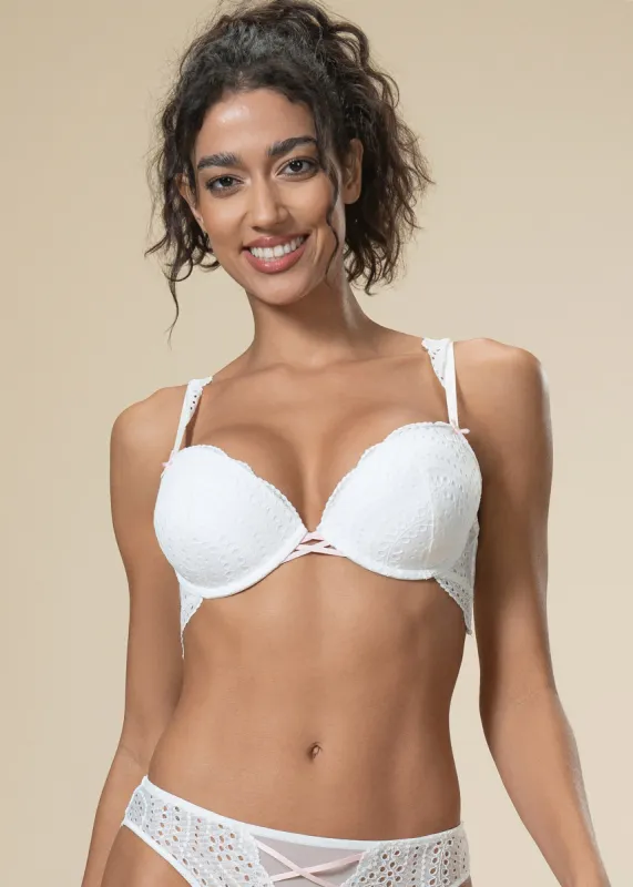 ARIA Push-Up Lace Underwired Demi Bra sold by UCA Lingerie