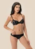 FLORA Seductive Floral Black Lace Brief Panties sold by UCA Lingerie