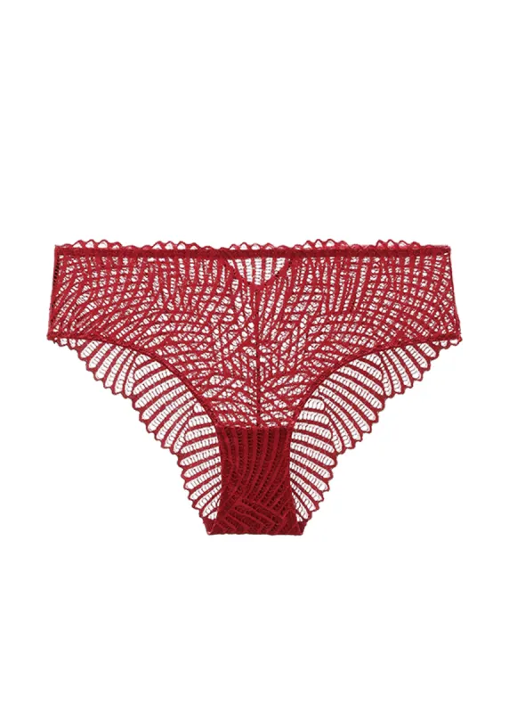 MILANO Plus Red Lace Brief Panties made by UCA Lingerie