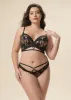 HEBE Plus Sexy Black Lace Brief Panties sold by UCA Lingerie